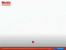 Tablet Screenshot of ferienwohnungen-merkle.de